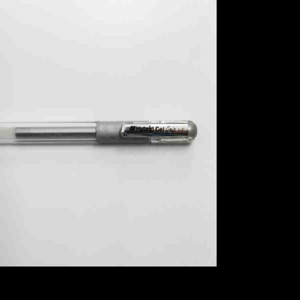 BOLIGRAFO GEL HYBRID GRIP K118Z PENTEL 0.8MM PLATA 12576